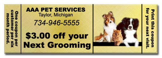 Grooming Coupon